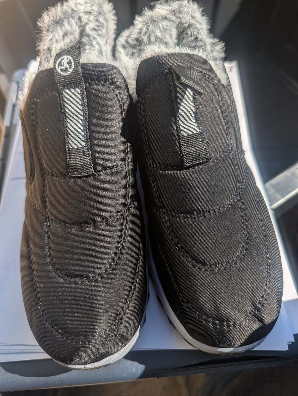 Unbranded Faux Fur Lined Snow shoes Size 36 Black